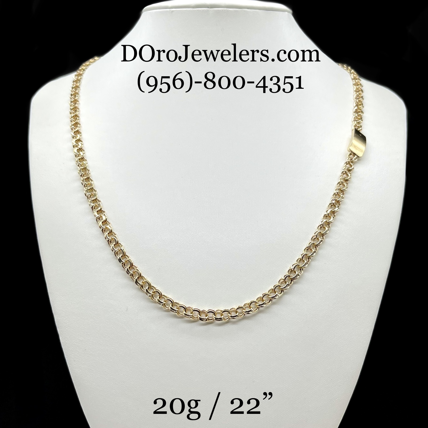 Chino Link Chain 20g 10k – D'Oro Jewelers